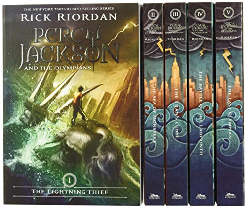 percy jackson and the sea of monsters book cover Percy Jackson and the Olympians 5 Book Paperback Boxed Set (New Covers – The Painted Porch Bookshop