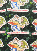 Beeftopia - Us in Another Universe Funny Medieval Vinyl Sticker