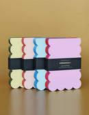 Idlewild Co. - Scalloped Shaped Notepad | Aqua + Blue Edge