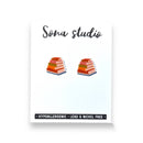 Sona Studio - Groovy Book Earrings