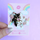 Glitter Punk - Fish enamel pin