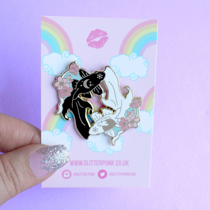Glitter Punk - Fish enamel pin
