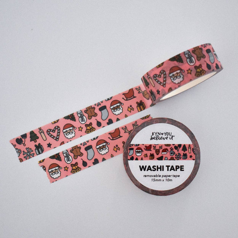Kyn You Believe It - Christmas Pattern Washi Tape | Festive Holiday Washi
