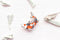 Alum and Ink - Doitsu Sanke Koi Enamel Pin: Rubber Pin Back