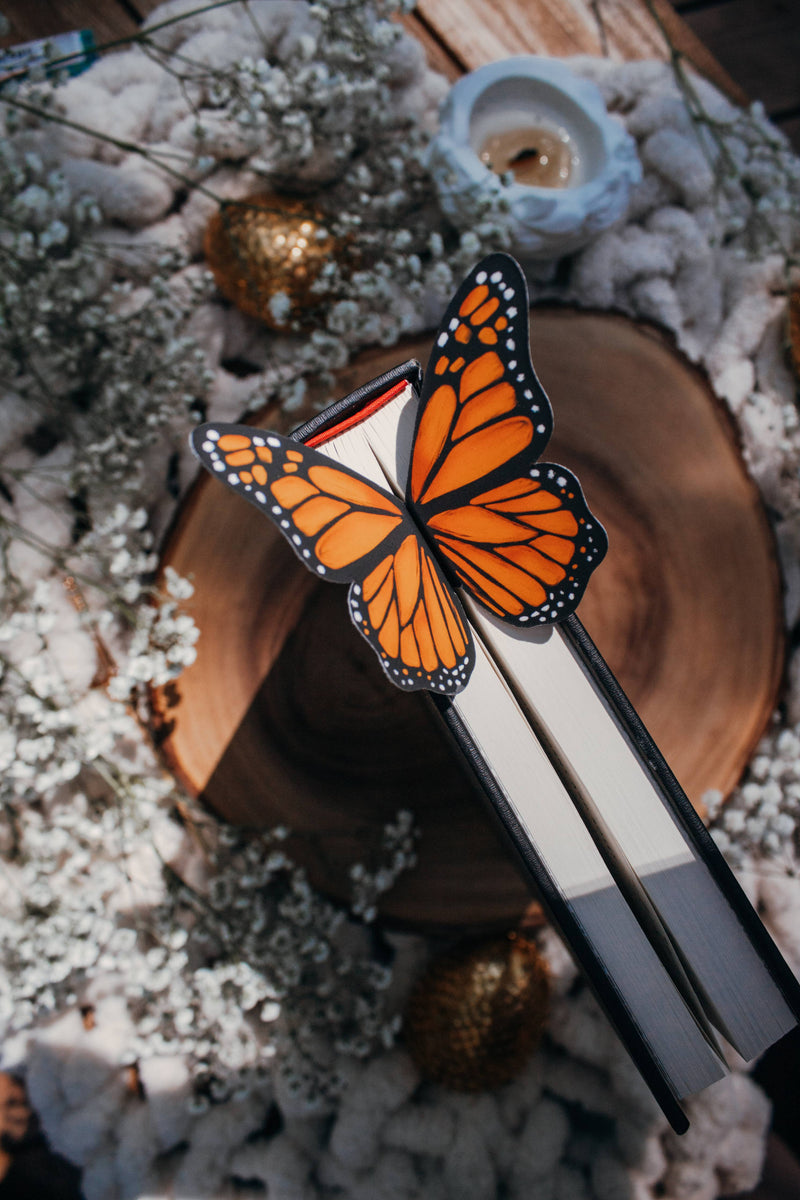 Meaggie Moos - 3D Monarch Butterfly Wings Bookmark | Soft Touch