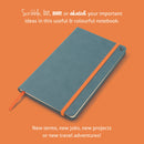 if USA - Bookaroo A5 Notebook: Teal