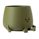 Ingadi - Happy Pot Planter - Matte Green: Medium