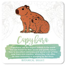 Botanical Bright - Capybara with Baby Enamel Pin