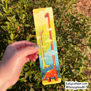 Kelly Latham Art - Dinosaur Clouds Bookmark - Cute Funny Dinos Brontosaurus