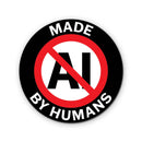 The Mincing Mockingbird - No AI Round Vinyl Sticker