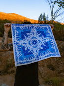Pine Bones - Steller’s Jay & Moths – Eco-Friendly Cotton Bandana