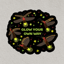 Soy Moss Art - Glow Your Own Way Firefly Glitter + Clear Stickers