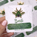 Botanical Bright - Beetle Enamel Pin