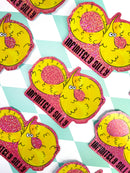 Beeftopia - Infinitely Silly | Worm on a String Unusual Vinyl Sticker