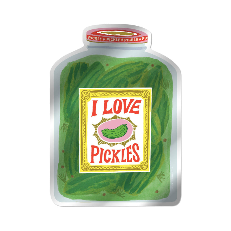 Red Cap Cards - I Love Pickles sticker