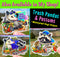 HOLOGRAPHIC STICKER: "Foodie" Raccoon with Garbage Feast