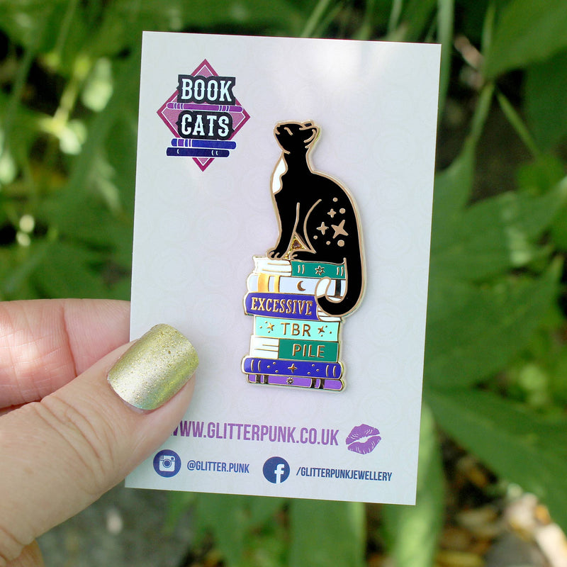 Glitter Punk - Excessive TBR Cat Enamel Pin