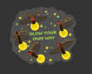 Soy Moss Art - Glow Your Own Way Firefly Glitter + Clear Stickers