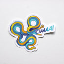 Microbiome Arts - Ribbon Eel Scream 3” Sticker