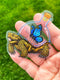 CLEAR STICKER: Tortoise Bottle With Butterfly