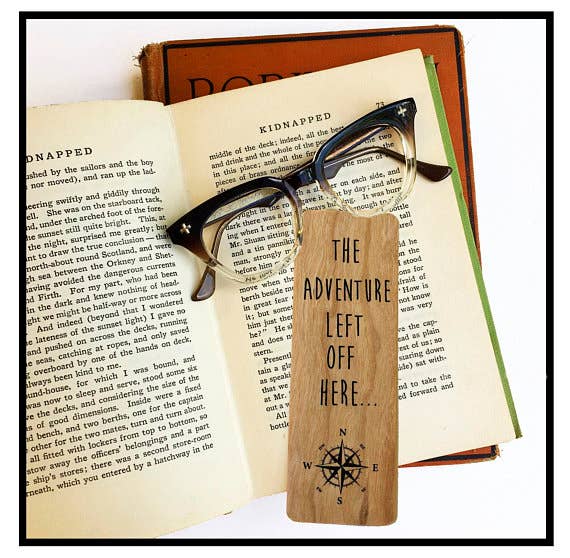 Fly Paper Products - The Adventure left off here Bookmark