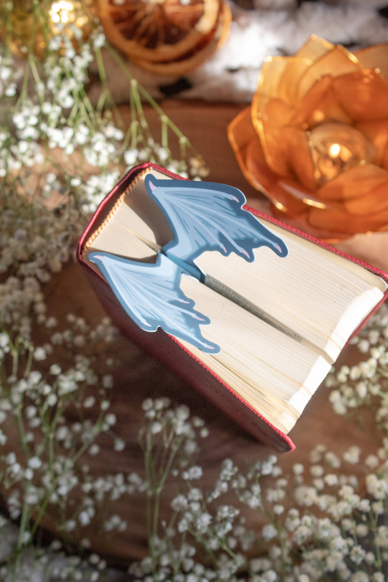 Meaggie Moos - 3D Dragon Wings Bookmark | Soft Touch: Black