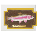 Red Cap Cards - Mounted Fish birthday greeting card