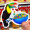 GLITTER STICKER: Fruit loops Early Bird Breakfast Toucan