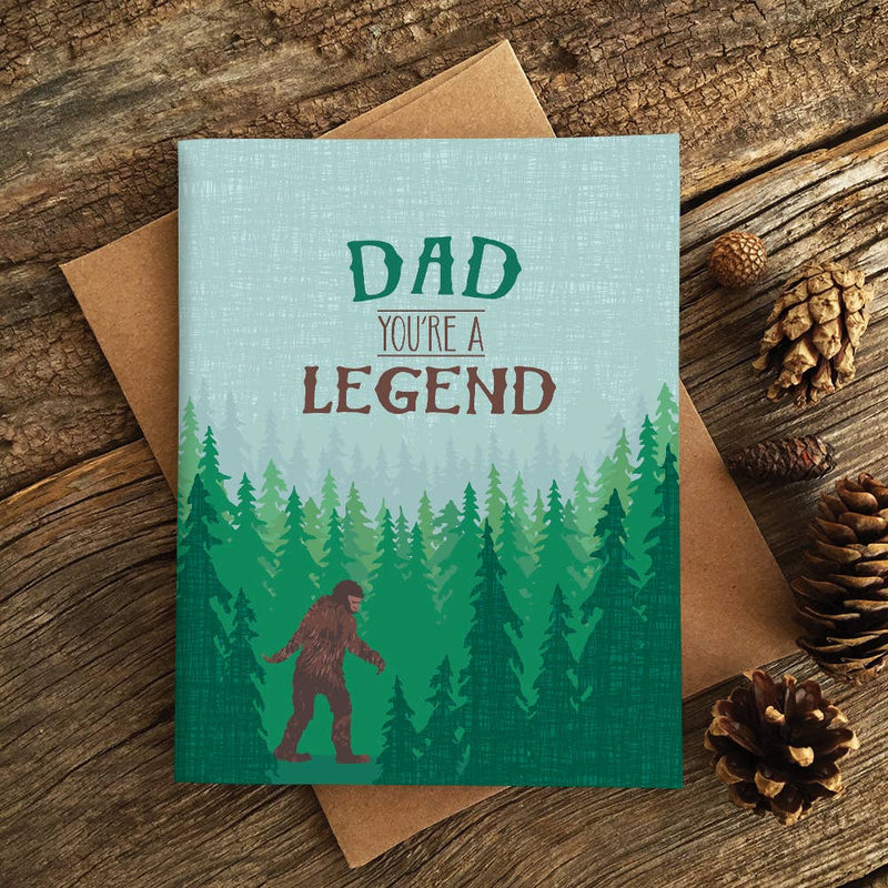 Modern Printed Matter - Sasquatch Legend Dad Card
