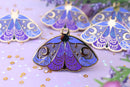 The Moonborn - Nyx Greek Mythology Olympian Goddess Moth Enamel Pin