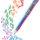 Six Click Colored Gel Pen - Classic (1 P