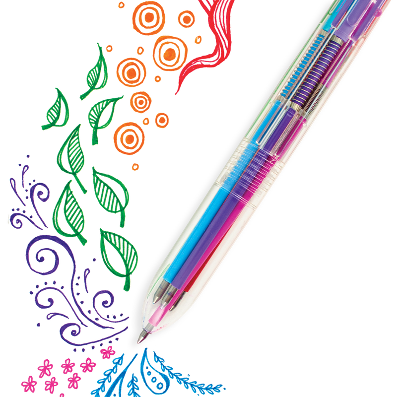 Six Click Colored Gel Pen - Classic (1 P