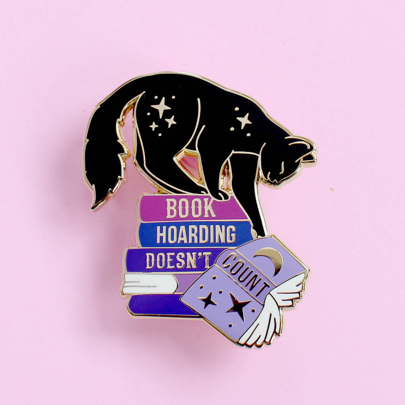 Glitter Punk - Book Hoarding Doesn’t Count Enamel Pin
