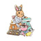 The Crowned Rabbit - Baker Bunny Enamel Pin