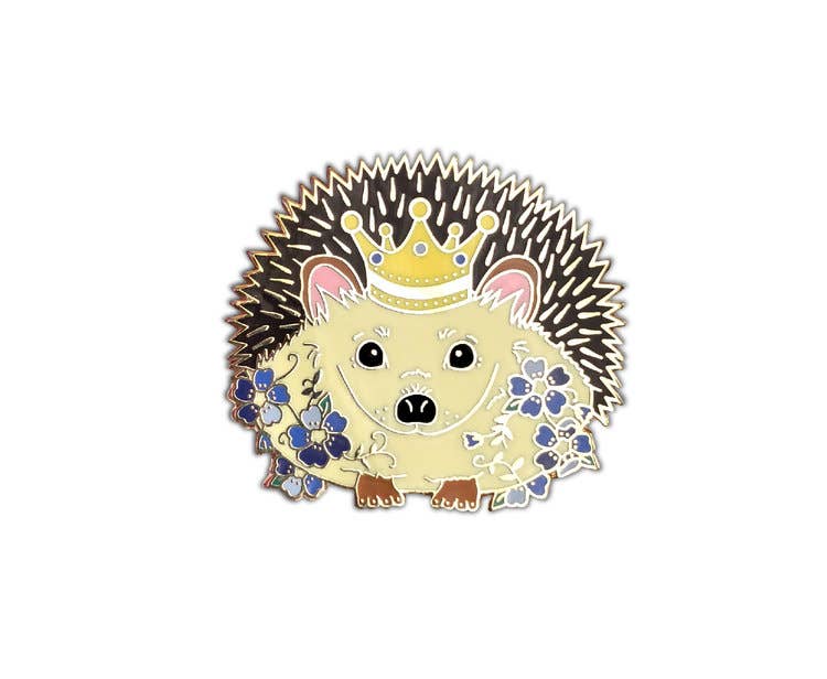 The Crowned Rabbit - Hedgehog Enamel Pin
