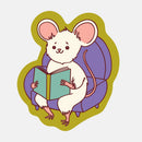 The Good Twin - Reading Mouse Sticker