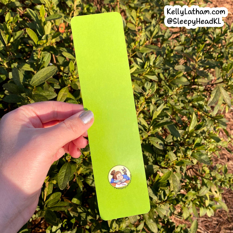 Kelly Latham Art - One More Book Bookmark - Indie Bookstore Book Lover Funny: Clear Hanging Bag
