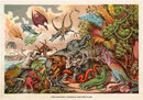 Found Image Press - Postcard AN-401 Prehistoric Creatures