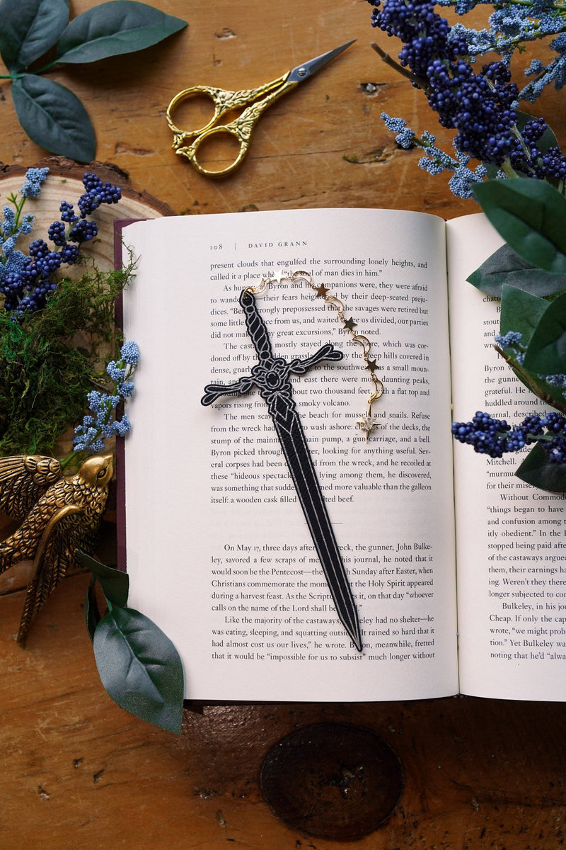 The Bookish Atelier - Starfall Blade Faux Leather Bookmark