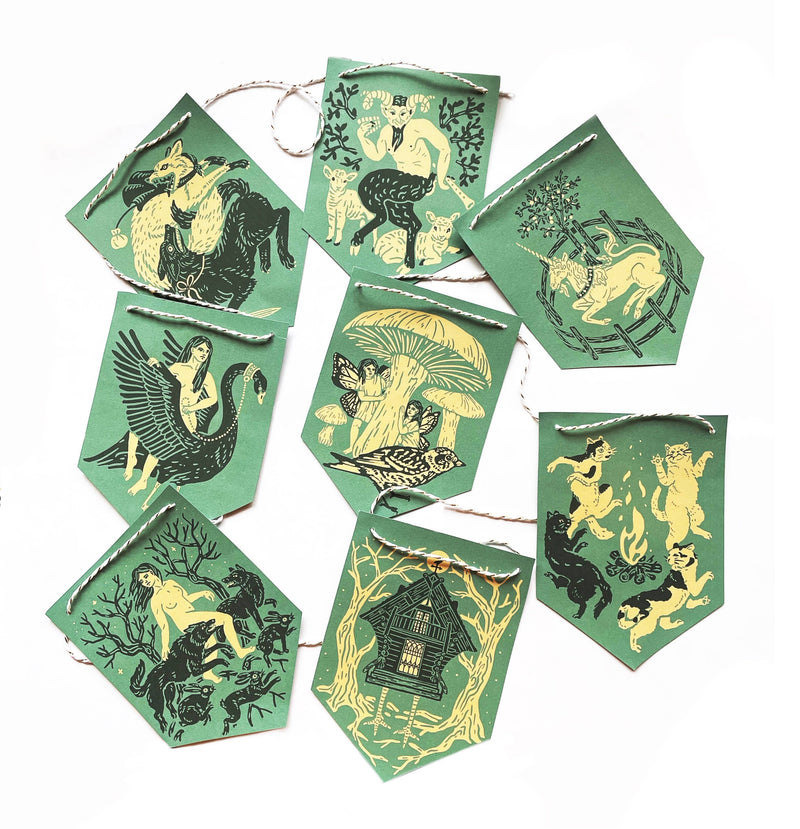 Hissing Mink - Deep Forest Folklore Paper Garland 