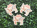 Beeftopia - Huzzah! Violence! Medieval Rabbits Vinyl Sticker