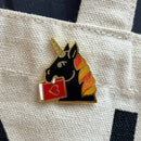 Rather Keen - Bookish Unicorn enamel pin - in 4 colors - Medieval