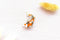 Alum and Ink - Doitsu Sanke Koi Enamel Pin: Rubber Pin Back