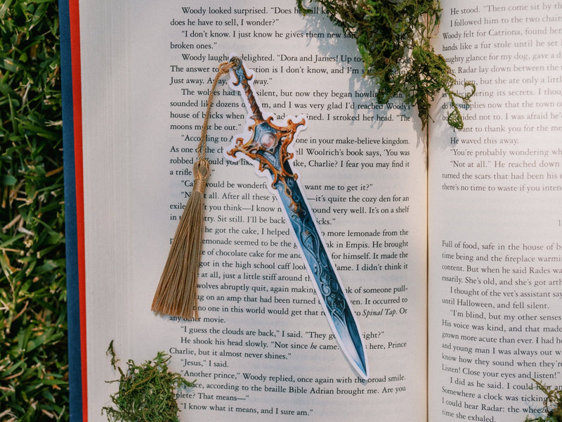 The Bookish Atelier - Golden Dawn Sword Bookmark