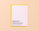 And Here We Are - Letterpress Mother's Day Card—Mom's Best Bud (Tulip, Cute)
