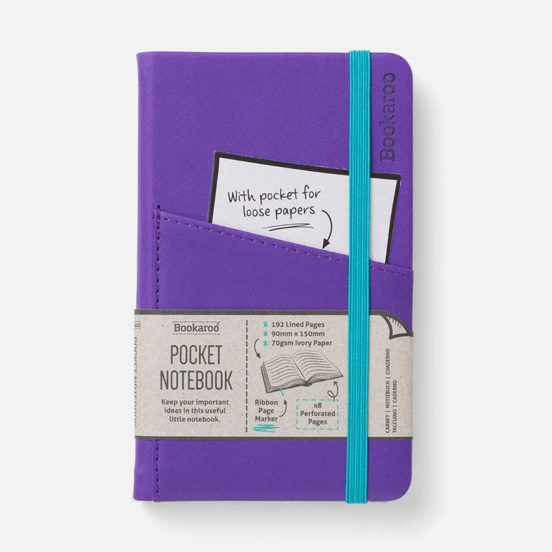 if USA - Bookaroo A6 Pocket Notebook: Navy Blue