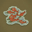 Pine Bones - Salmon Wildflowers - Durable & Weatherproof Sticker 