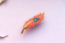 Alum and Ink - Phoenix Feather Pin: Rubber Pin Back