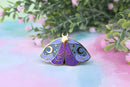 The Moonborn - Nyx Greek Mythology Olympian Goddess Moth Enamel Pin