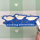2Birds1Pencil - Working Plovertime Piping Plover Vinyl Sticker